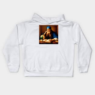 The professions of Nostradamus, the wise and divine creator of the centuries Kids Hoodie